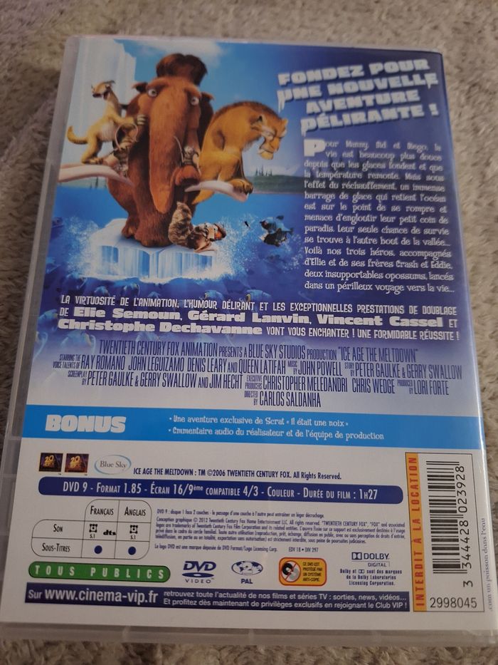 DVD L'âge de glace 2 - photo numéro 2