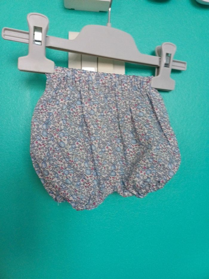 Culotte bouffante fille fleuri