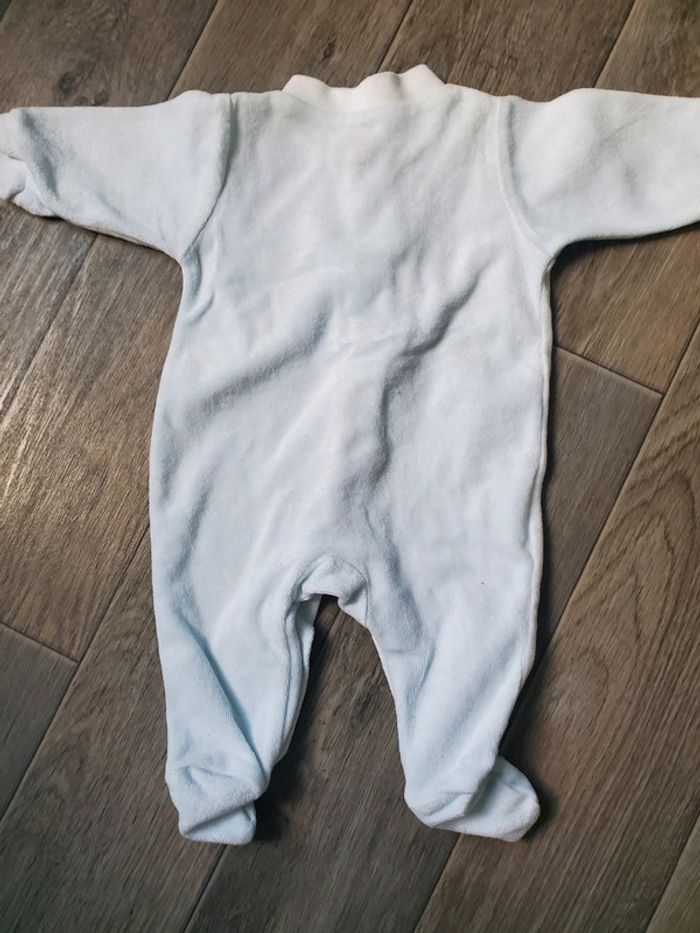 Pyjama velours taille 1 mois bon état - photo numéro 2