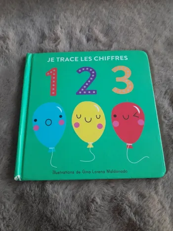 Livre Action " Je trace les chiffres " - Très bon état