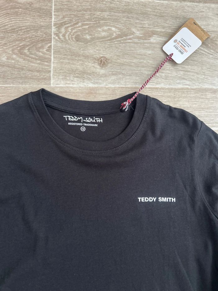 T-shirt Teddy Smith noire manches longues 12ans - photo numéro 2