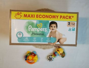 Pampers harmonie taille 3, 96 couches, 6/10kg