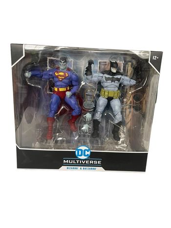 Coffret figurines Dc Comics Multiverse Bizarro & Batzarro Mc Farlane Toys neuf