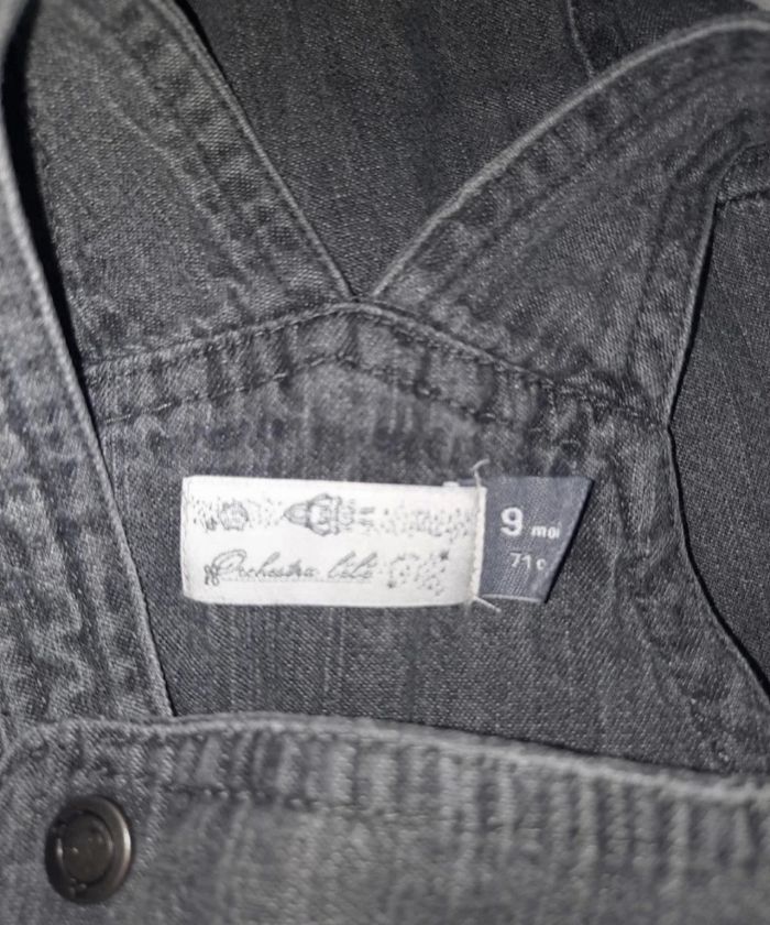 Salopette grise orchestra taille 9 mois - photo numéro 2