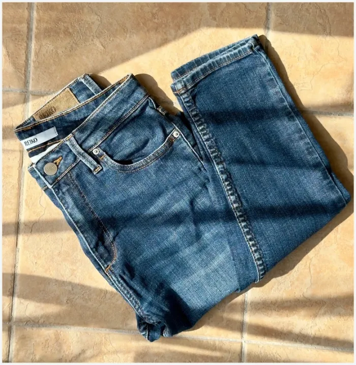 Jeans Reiko skinny bleu taille 34 très bon état - photo numéro 2