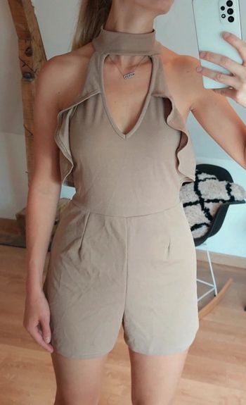 Combishort Boohoo beige