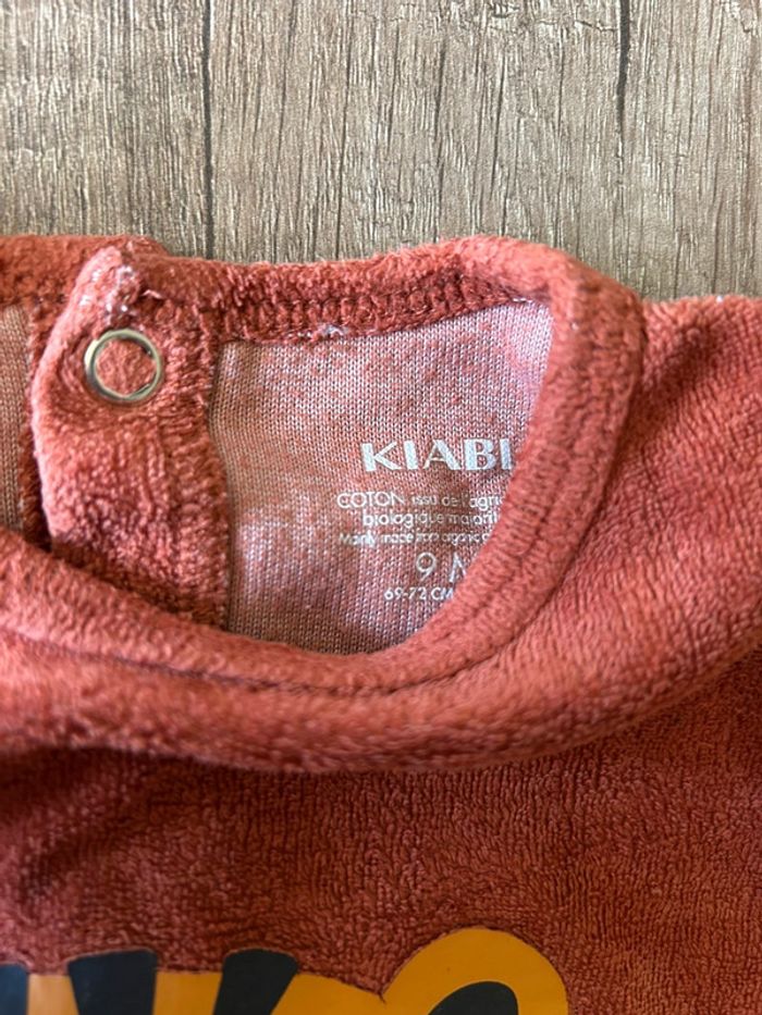 Lot 3 pyjama velour 9 mois - photo numéro 7