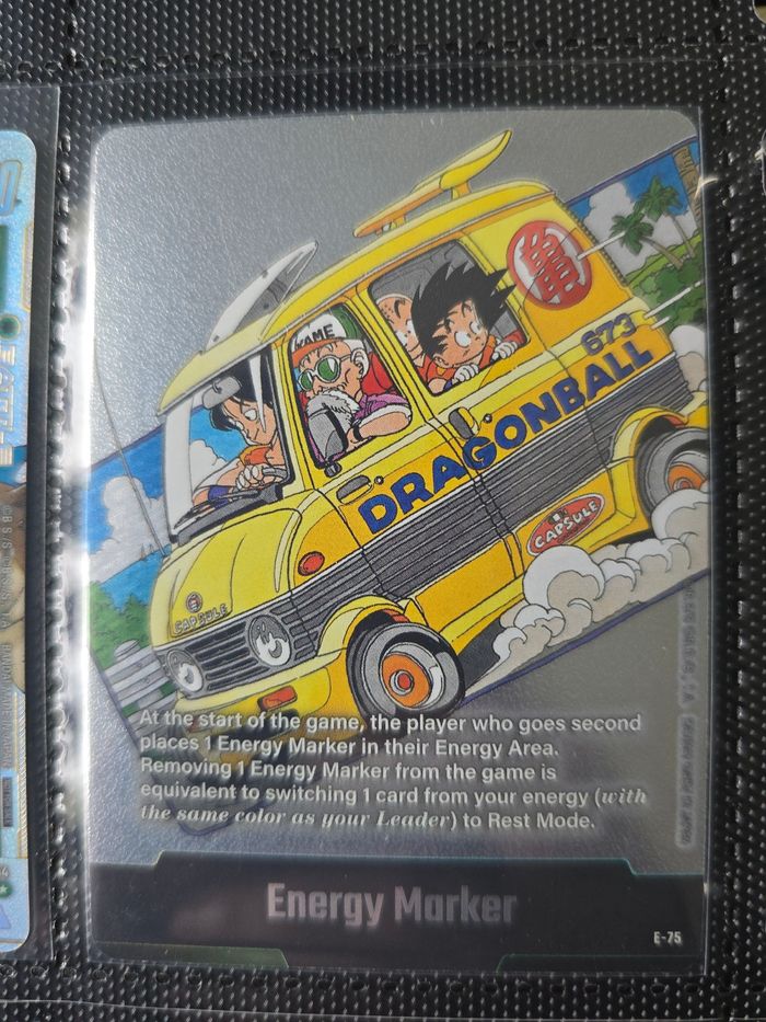 Carte dragon ball fusion world manga booster SB02 energy marker