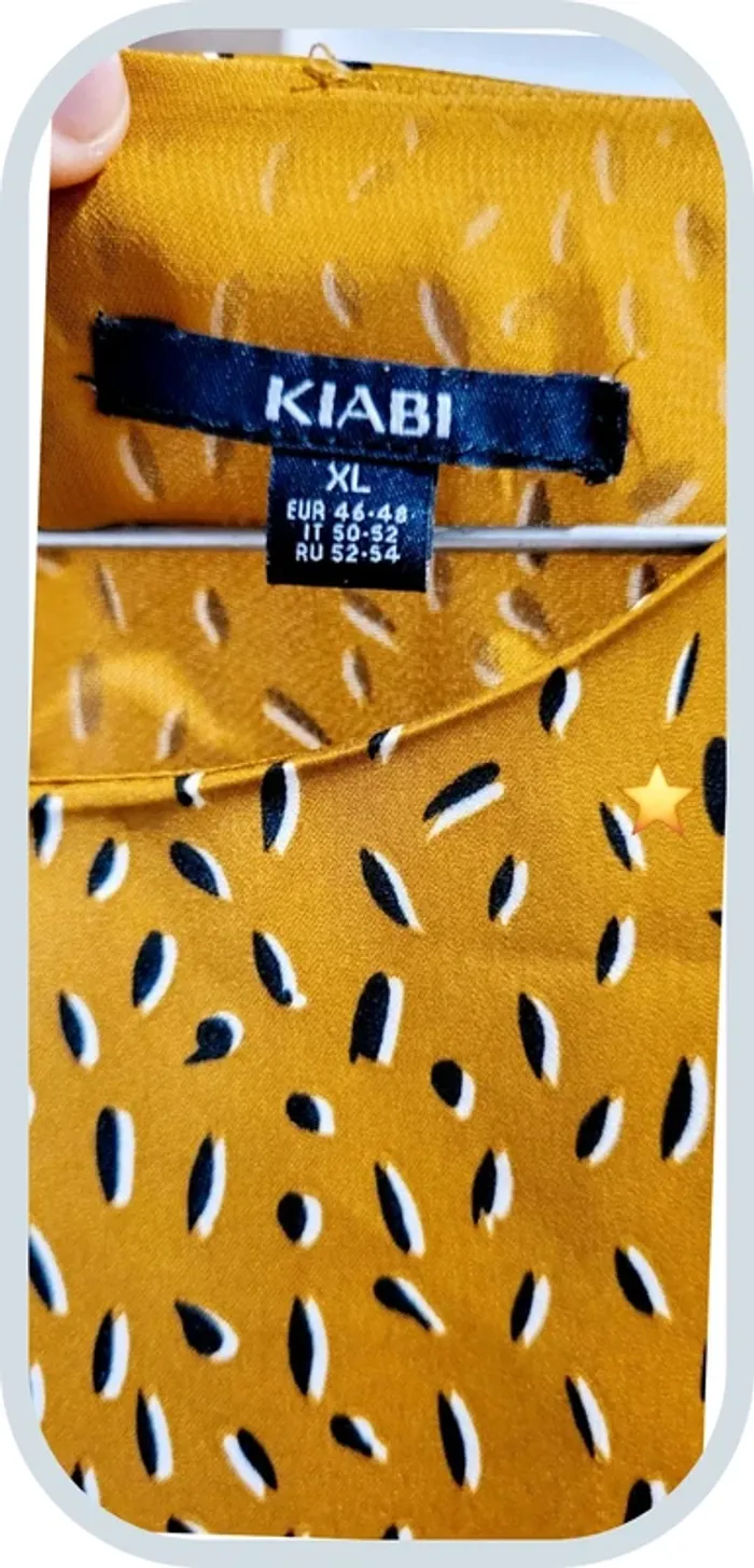 Débardeur imprimé moutarde - KIABI - Taille XL - Très bon état - photo numéro 3