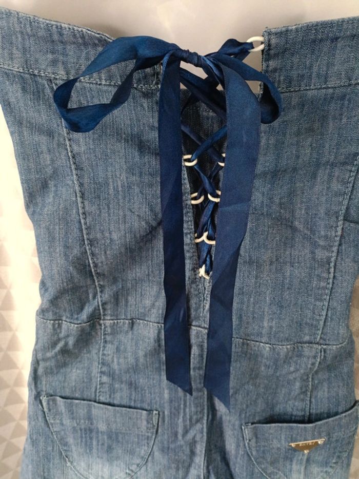 Robe en jean sans bretelle taille m - photo numéro 4