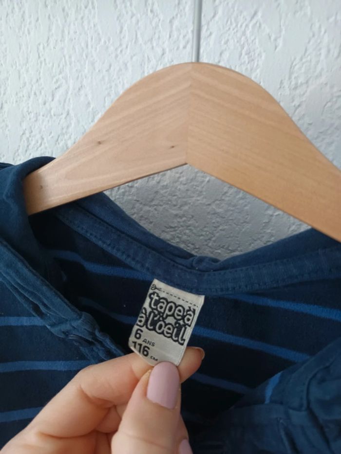 Haut manches longues à capuche Tape à l'œil 6 ans - photo numéro 3