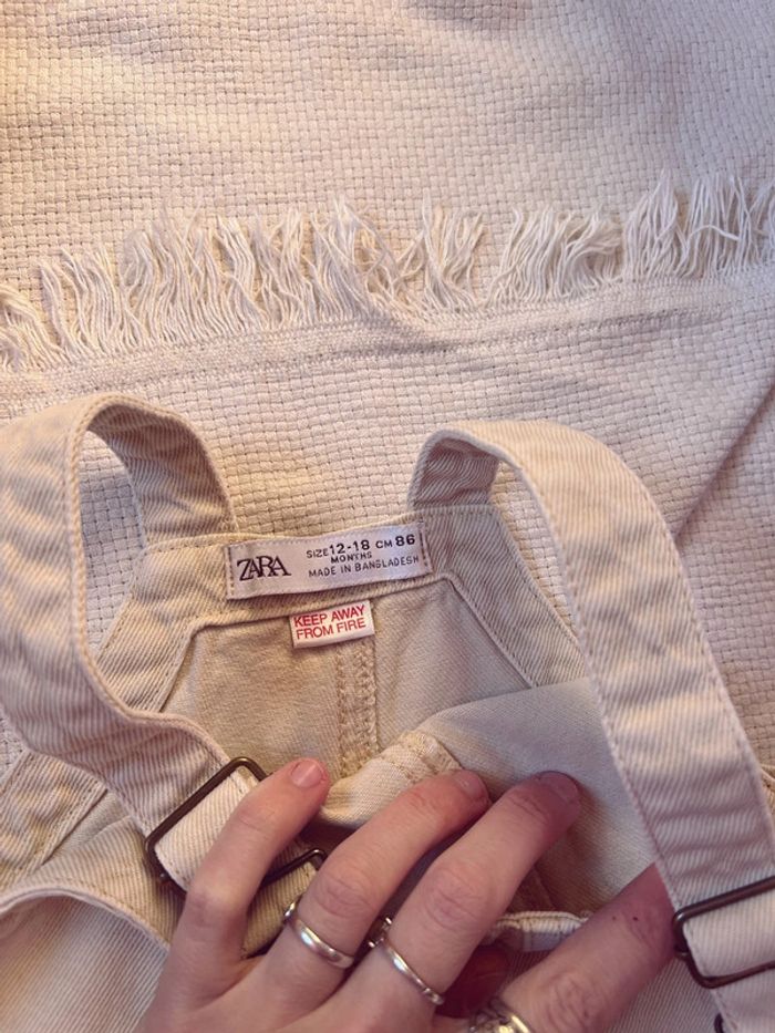 Salopette Zara de nom beige unisexe mixte 86 - photo numéro 5