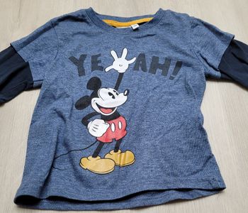 T shirt Manchester longues Disney Mickey Mouse