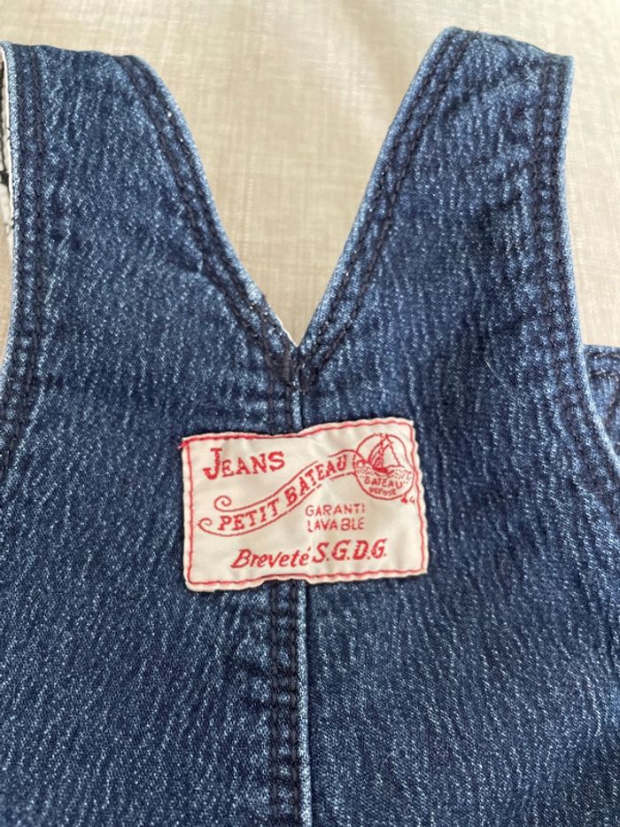Salopette jeans petit bateau 1 an - photo numéro 6
