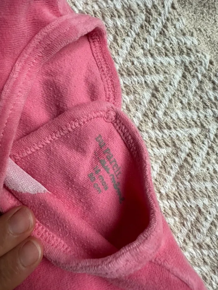 Pyjama velours DPAM fuschia 18M - photo numéro 2