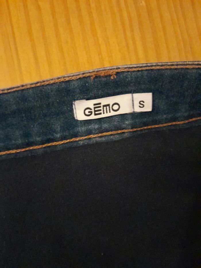 jupe de grossesse en jean taille S Gemo comme neuve - photo numéro 6
