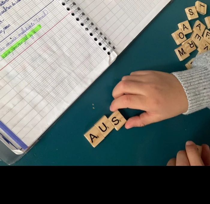 Lettres bois pour écrire mots syllabes sons - photo numéro 2