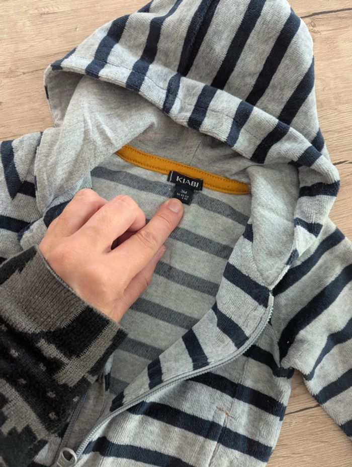 Lot de 2 gilets zippés 3 mois - photo numéro 5