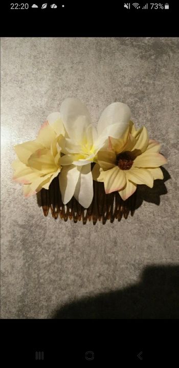 Peigne cheveux fleurs 