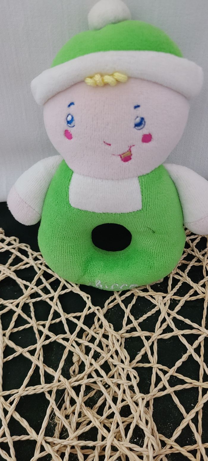 Doudou hochet bonhomme vert chicco - photo numéro 2