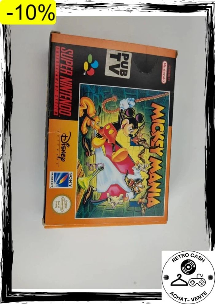 Boite et notice Super Nintendo Snes - Mickey Mania eur sans jeu - photo numéro 7