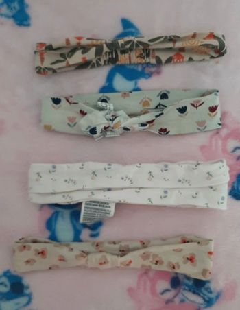 Lot 4 bandeau bébé 