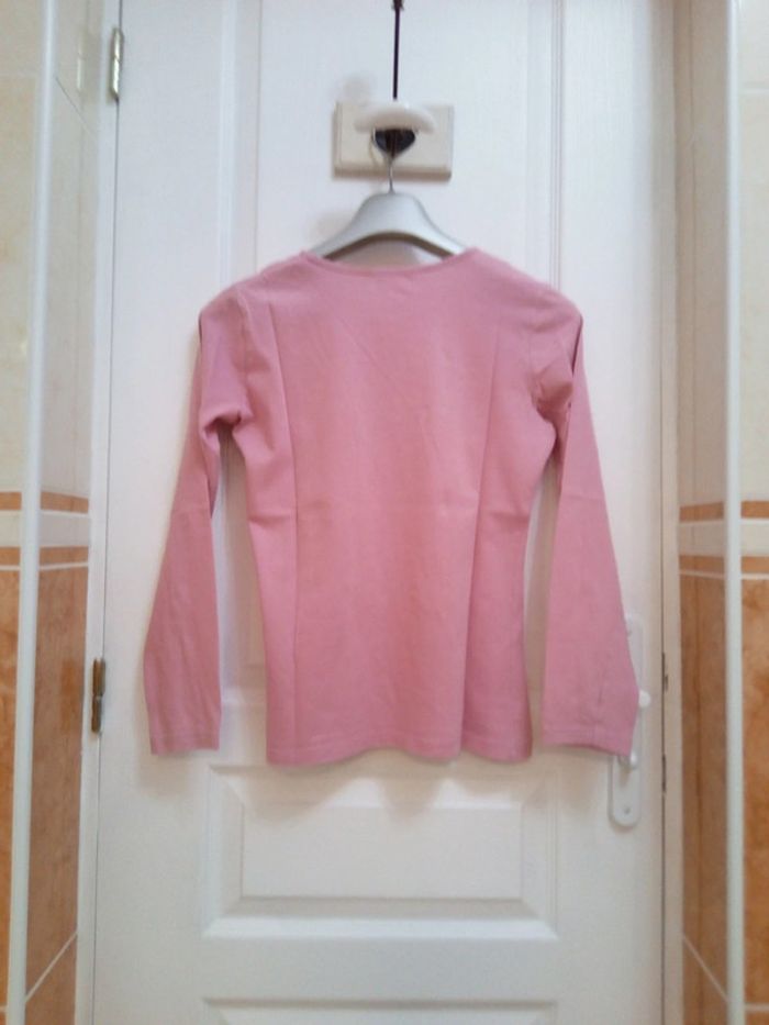 Tee-shirt manches longues rose T.14 ans - Tissaia - photo numéro 2