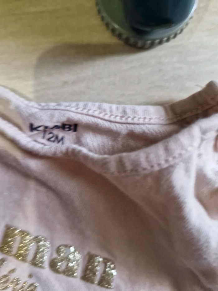 Lot 3 tee shirts kiabi tao manches longues fille 12 mois - photo numéro 3