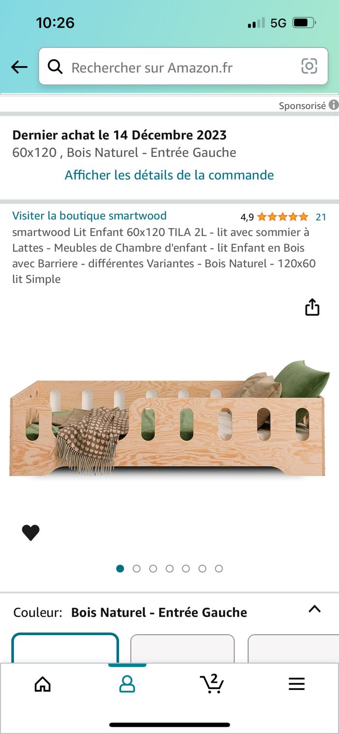 Lit Bébé + Matelas + Parures