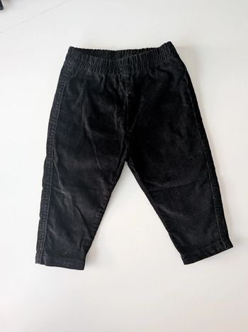 Pantalon velours noir 12 mois