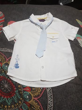 Chemisette avec cravate  sergent major  1 an