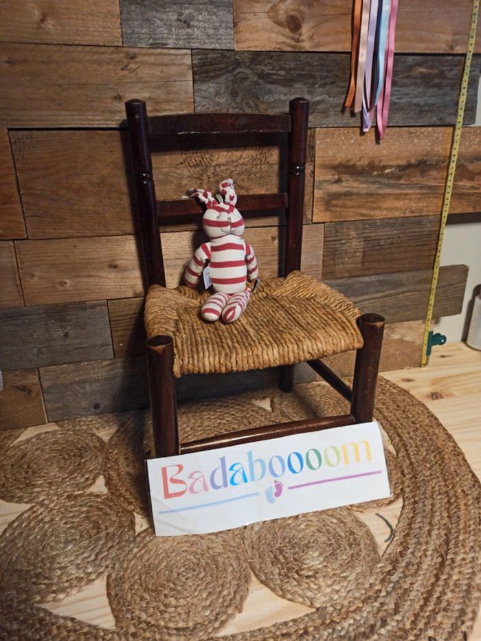 Doudou lapin cadet rousselle rouge tbe