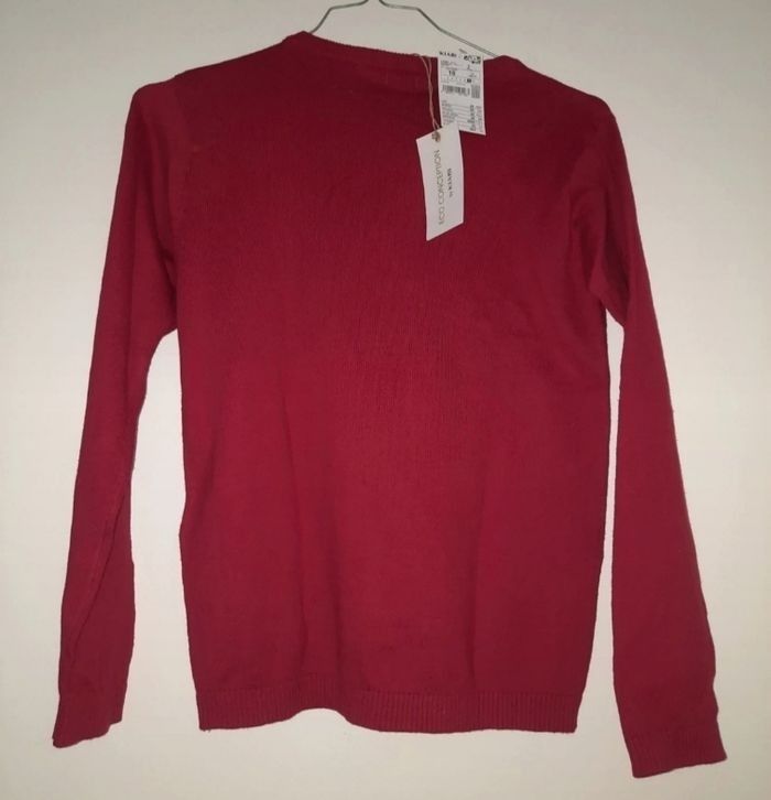 Pull Kiabi rouge taille 10 ans - photo numéro 3