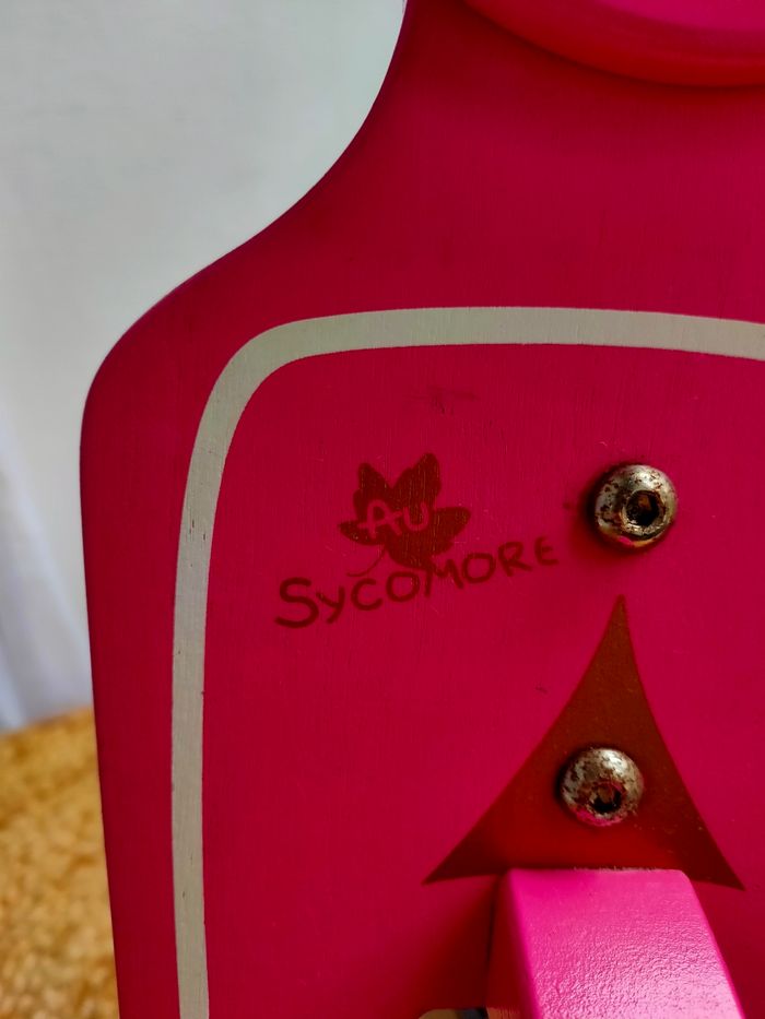 Draisienne scooter rose en bois - Au Sycomore - photo numéro 2