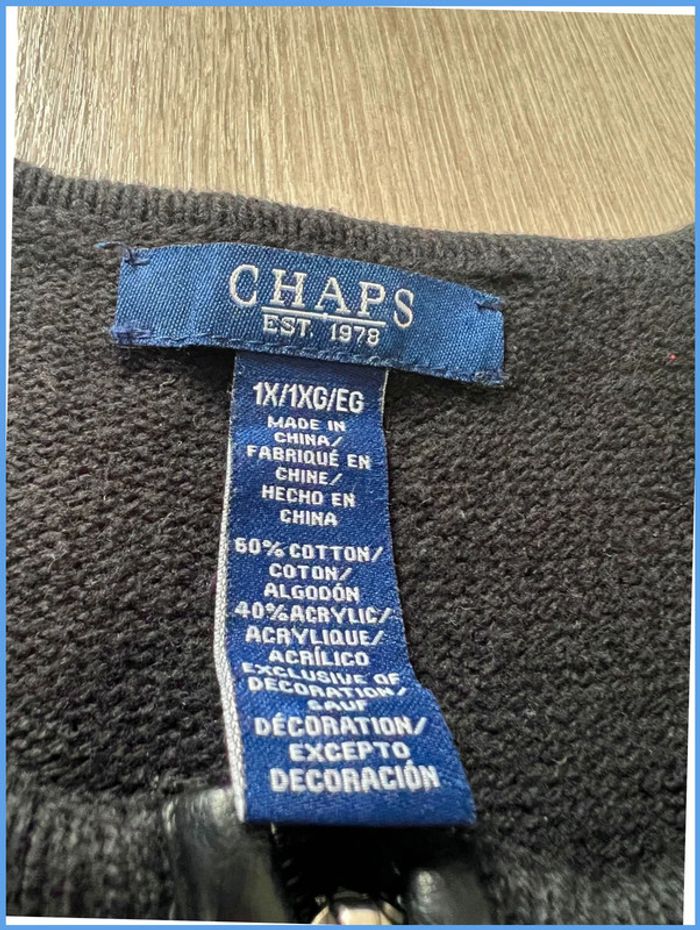 Veste Chaps Noire Taille XL - photo numéro 8