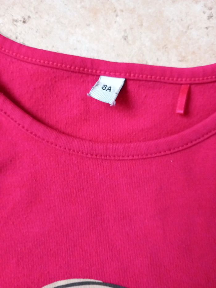 Beau Tee-shirt coton 8ans petite fille - photo numéro 4