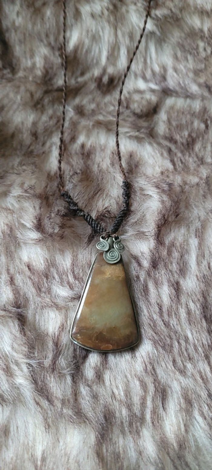 Collier pendentif pierre de haute Savoie - photo numéro 3