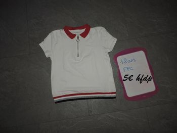 tee shirt FPC taille 12 ans