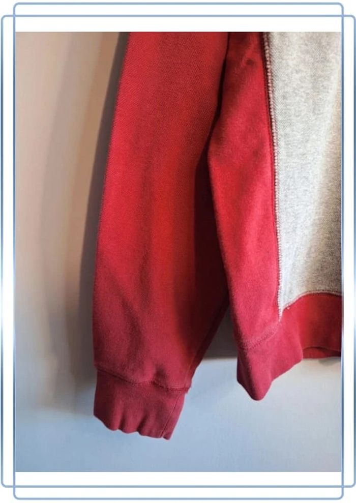 Pull / crewneck tommy hilfiger homme - taille M - gris et rouge - col rond (278) - photo numéro 5