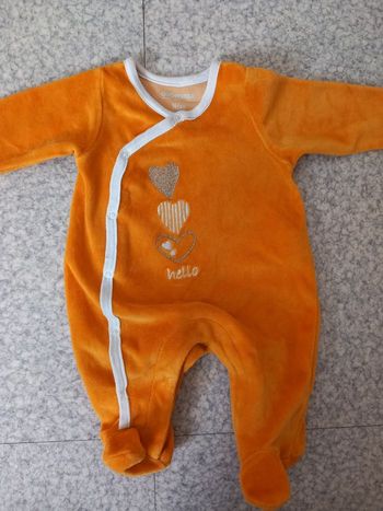 Pyjama velour 0 mois