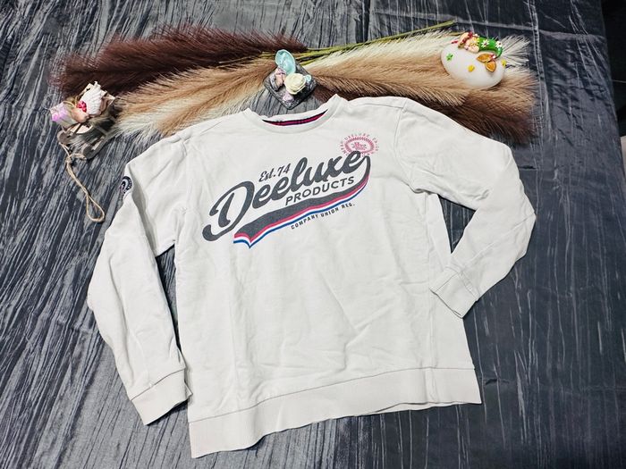 Sweat Deeluxe blanc cassé - 14 ans - Très bon état - photo numéro 2