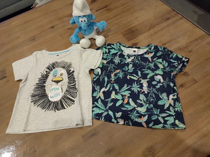 2 tee-shirts manches courtes