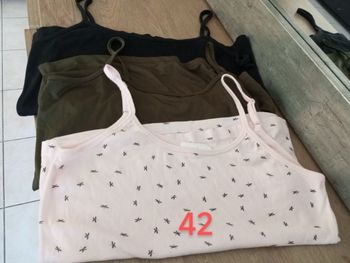 Lot de 3 débardeurs femme 42