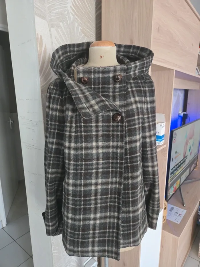 Manteau zara en laine taille L - photo numéro 2