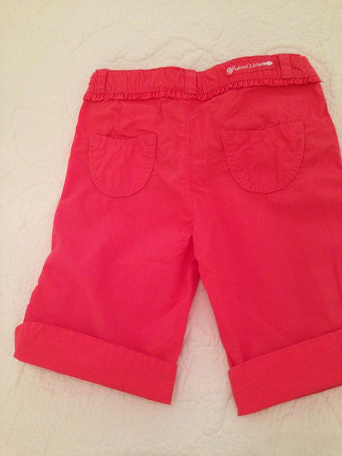 Pantalon court rouge pour fillette de 4 Ans - photo numéro 4