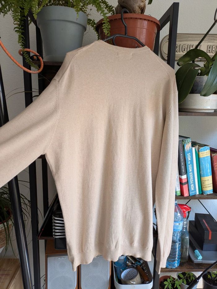 Pull coton et cachemire beige Massimo Dutti 48 - photo numéro 3