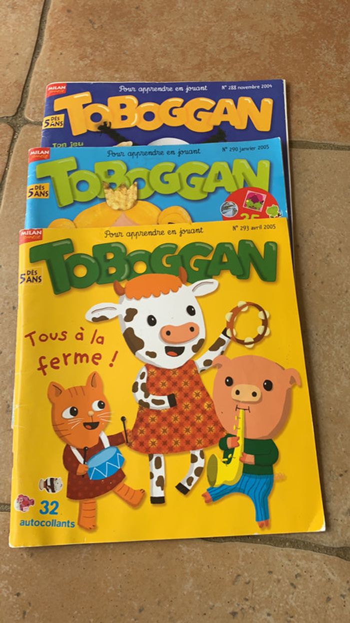 Lot de 3 livres Toboggan