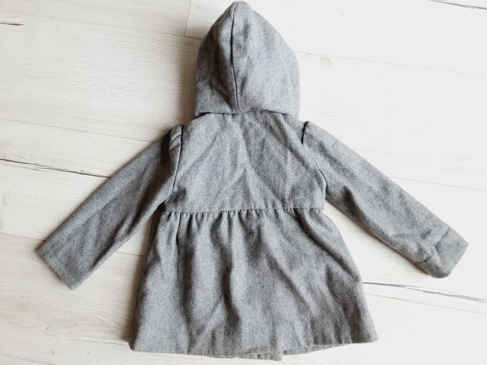 Vêtement bébé fille manteau veste trench gris Obaïbi 12 mois 1 an - photo numéro 6