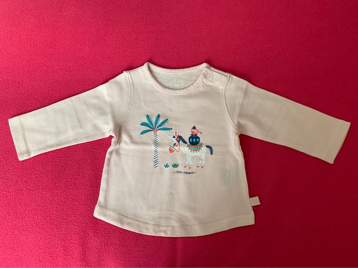 Blouse manches longues LCDP 6 mois - 68cm