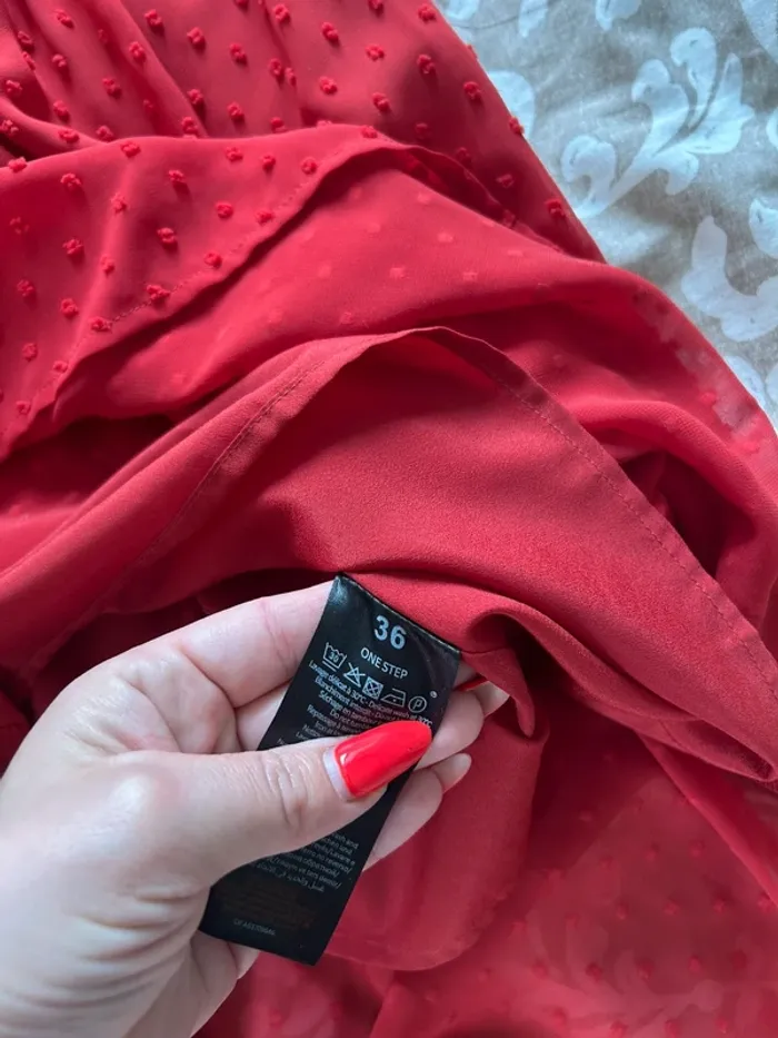 Robe longue rouge one step taille 36 - photo numéro 5